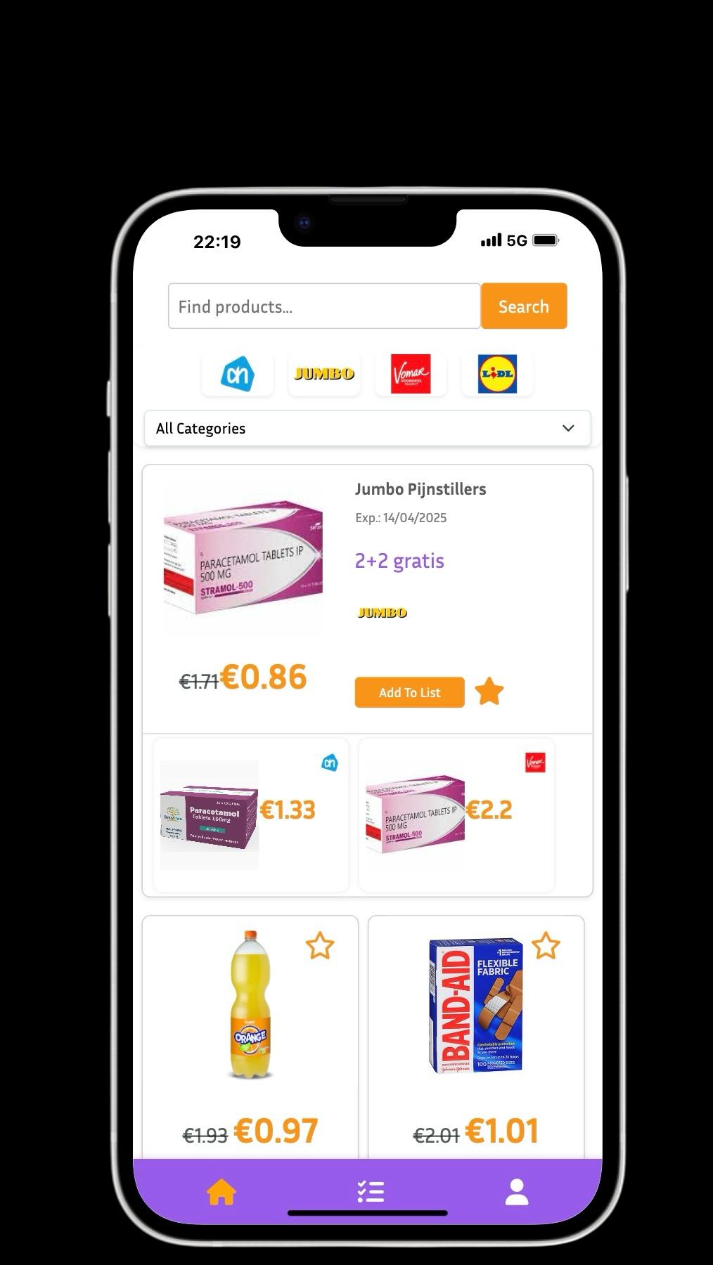 Dealhuntr Main View